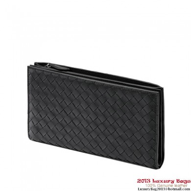 Bottega Veneta 284404 V001N 1000 Intrecciato Nappa Continental Wallet Nero BV434eP76