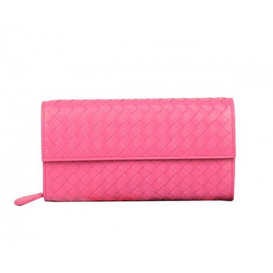 Bottega Veneta Intrecciato Nappa Continental Wallet 5809 Peach BV500bR82