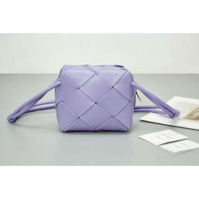 Bottega Veneta Mini Cassette Camera Bag 701915 Purple BV191Ul96