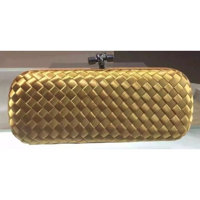 Bottega Veneta STRETCH Knot Sheepskin Leather Clutch BV8651 Bronze BV652SS41