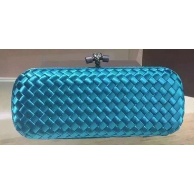 Copy Bottega Veneta STRETCH Knot Sheepskin Leather Clutch BV8651 SkyBlue BV1181Sz74