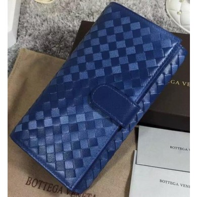 Replica Bottega Veneta Intrecciato Nappa Continental Wallet BV1821 Royal BV222iu55