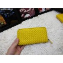 Bottega Veneta Intrecciato Nappa Zip Around Wallet BV5808 Yellow BV48lV14