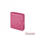 Replica Bottega Veneta 114073 V001N 6202 Intrecciato Nappa Flap French Wallet Ametista BV50Os19