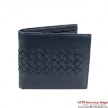 Bottega Veneta Corot Uncinetto Silk Wallet BV5021 RoyalBlue BV1068Rk60