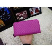 Bottega Veneta Intrecciato Nappa Zip Around Wallet BV5808 Rose BV466io33