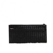 Bottega Veneta Intrecciato Nappa Zippy Wallet BV889 Black BV602ei37