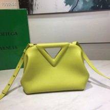 Bottega Veneta Small Point Top Hhandle Bag BV5693 Lemon BV902us64