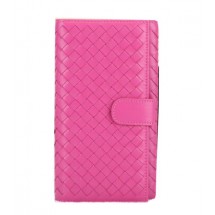 Cheap Bottega Veneta Intrecciato Nappa Continental Wallet BV182 Peach BV143ZZ98