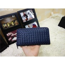 Fake Bottega Veneta Intrecciato Nappa Zip Around Wallet BV5808 Royal BV1136UI88