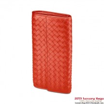 Fashion Bottega Veneta 150509 V001N 6509 Intrecciato Nappa Continental Wallet Corniola BV842ur96