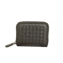 Imitation Bottega Veneta Intrecciato Nappa Mini Wallet 5818 Black BV1054JC57