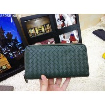 Replica Bottega Veneta Intrecciato Nappa Zip Around Wallet BV5808 Green BV295Ff81