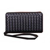 Bottega Veneta Intrecciato Calfskin Wallet BV6940 Black BV757ge92