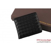 Bottega Veneta Intrecciato Nappa Leather Wallet BV1566 Black BV339jo45