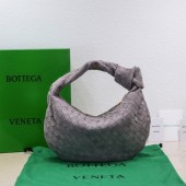 Bottega Veneta intrecciato suede top handle bag 690225 Thunder BV255Tq55