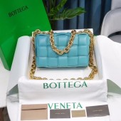 Copy Best Quality Bottega Veneta THE CHAIN CASSETTE Expedited Delivery 631421 light blue BV773BR87