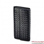 Fake Bottega Veneta 150509 V001N 1000 Intrecciato Nappa Continental Wallet Nero BV715qY98