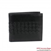 Fake Luxury Bottega Veneta Corot Uncinetto Silk Wallet BV5021 Black BV1213uE99