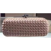 Imitation Bottega Veneta STRETCH Knot Sheepskin Leather Clutch BV8651 Light Gold BV175lL78