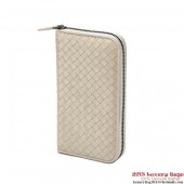 Replica Best Quality Bottega Veneta 114076 V4651 9641 Intrecciato VN Zip Around Wallet Cloth BV780cE98